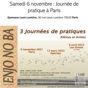 Lire la suite à propos de l’article 1er rendez vous de la saison : le 6 novembre à Paris