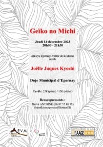 Lire la suite à propos de l’article Soirée Geïki No Michi à Epernay le Jeudi 14 décembre