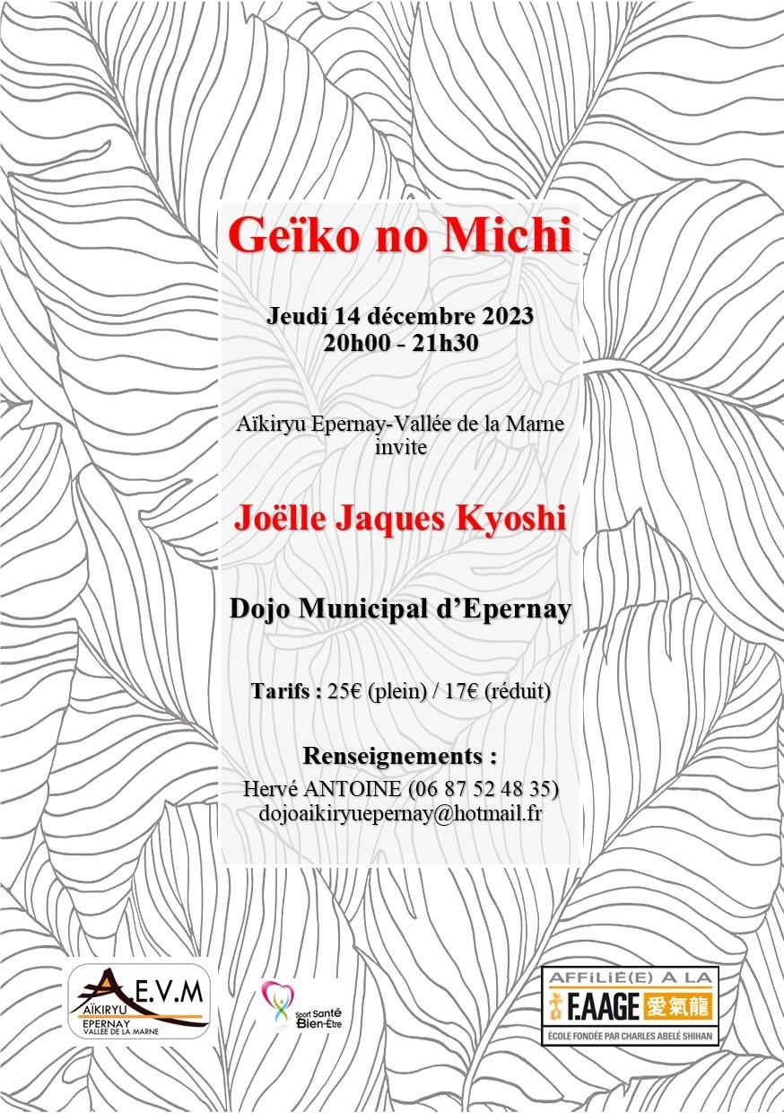 You are currently viewing Soirée Geïki No Michi à Epernay le Jeudi 14 décembre